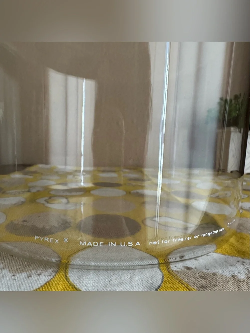 Vintage Pyrex Spice of Life circular storage canister with lid